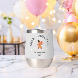 Nombre personalizado Merry Christmas gingbread man