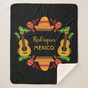 Nombre personalizado MÉXICO mantas de lanzamiento