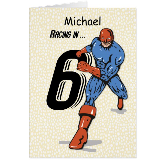 Nombre personalizado, Michael, Superhéroe de sexto (Frente)