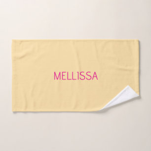 Nombre personalizado minimalista crema