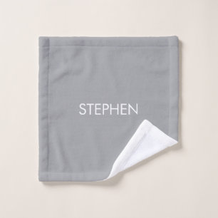 Nombre personalizado minimalista gris