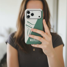 Nombre personalizado Modern Sage Green & Cream Col