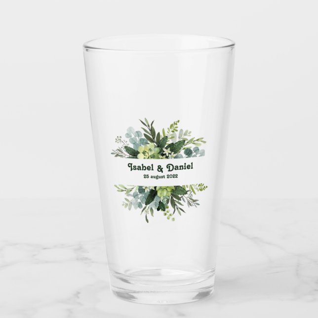 Nombre personalizado moderno de la chica floral Co (Anverso)