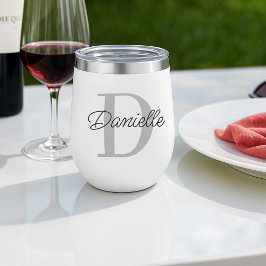 Nombre personalizado Monograma inicial Minimalista