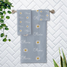 Nombre personalizado Monograma Patrón floral de ma