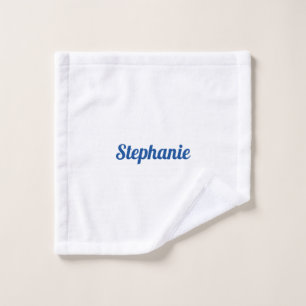Nombre personalizado Monogramas Decoración azul bl