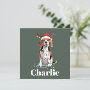 Nombre Personalizado Navidad Beagle Amante de Perr