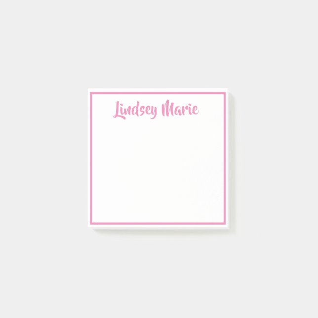 Nombre PERSONALIZADO Notas Post-It (Anverso)