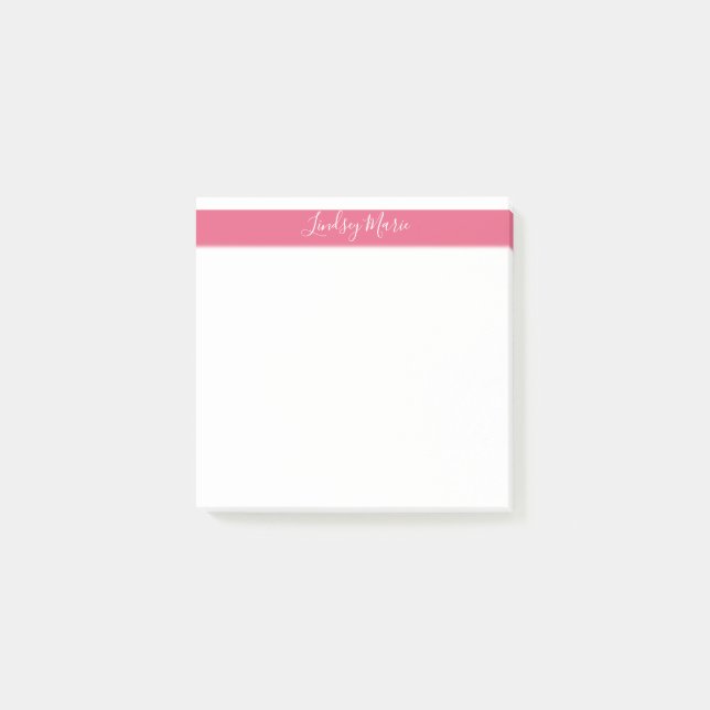Nombre PERSONALIZADO Notas Post-It (Anverso)
