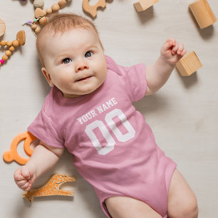 Nombre personalizado Número de bebé Fútbol Jersey 