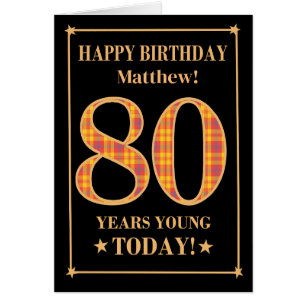 Nombre personalizado o relación 80º cumpleaños tar