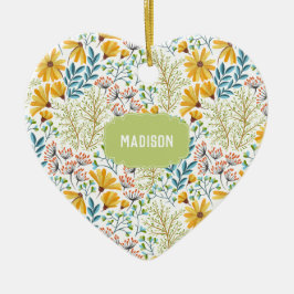 Nombre personalizado Ornamento de Ilustracion de f