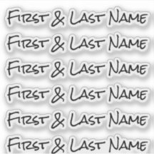 NOMBRE PERSONALIZADO — Paquete Pegatina de etiquet