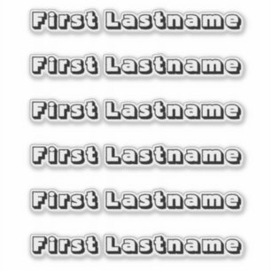 NOMBRE PERSONALIZADO — Paquete Pegatina de etiquet