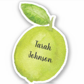 Nombre personalizado Pegatina de frutos de cal