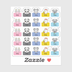 Nombre personalizado Pegatina de guarderías de Kaw