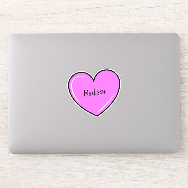 Nombre personalizado pegatinas de corte vinílico d (Ordenador)