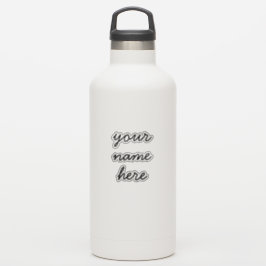 Nombre personalizado Pegatinas de script mínimos s