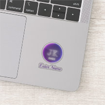 Nombre personalizado Pegatinas de vinilo transpare