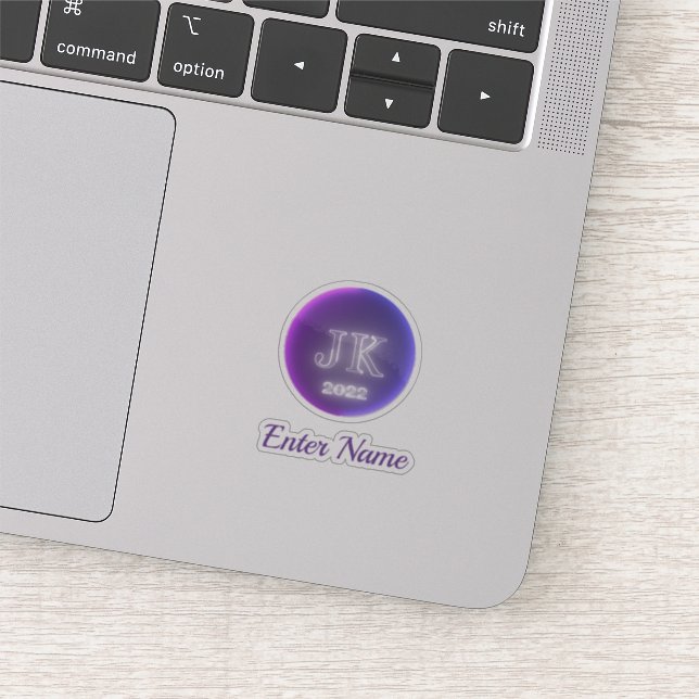 Nombre personalizado Pegatinas de vinilo transpare (Detalle)