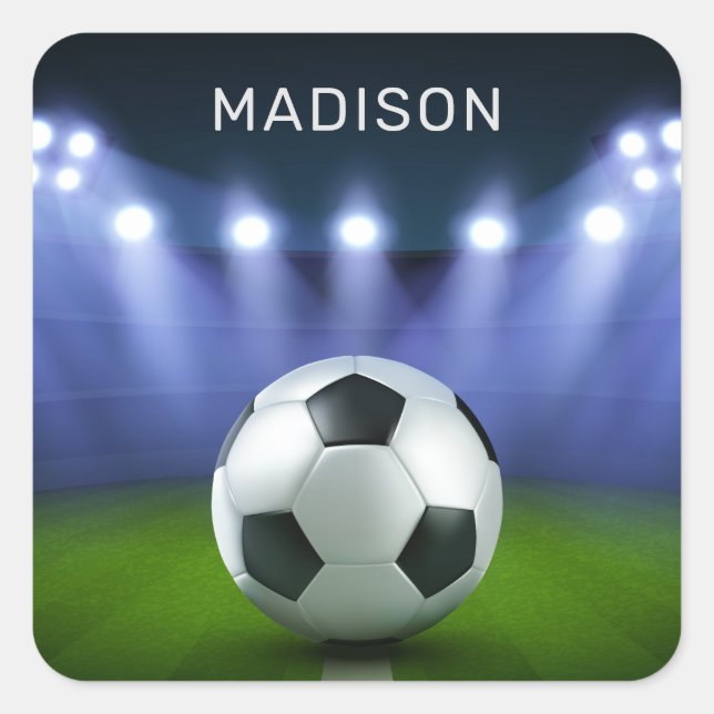 Nombre personalizado pegatinas del estadio de fútb (Anverso)