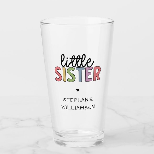 Nombre personalizado Pequeña hermana Cuta personal (Anverso)