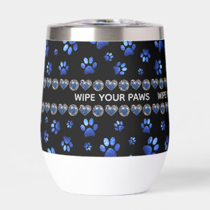 Nombre personalizado, perras de perro purpurina az
