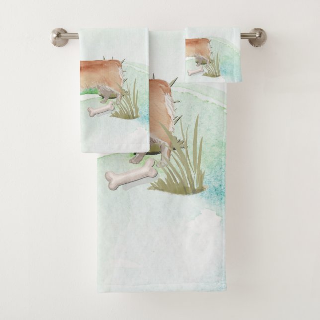 Nombre personalizado Perro Mascota Corgi (In situ)