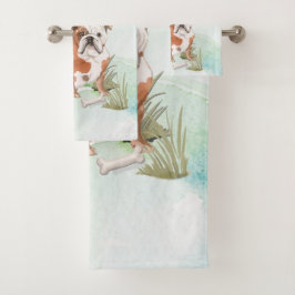 Nombre personalizado Perro Mascota de Bulldog ingl