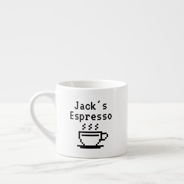 Nombre personalizado personalizado pequeño taza de (Izquierda)