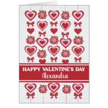 Nombre personalizado que se doblan los corazones d