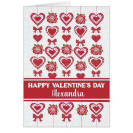 Nombre personalizado que se doblan los corazones d