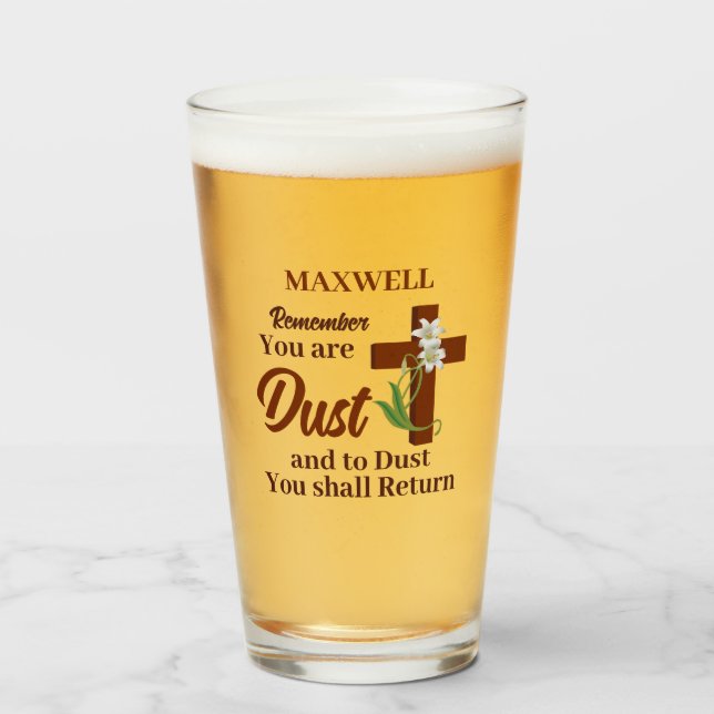 Nombre personalizado Recuerde que está Polvo | Mié (Anverso (lleno))