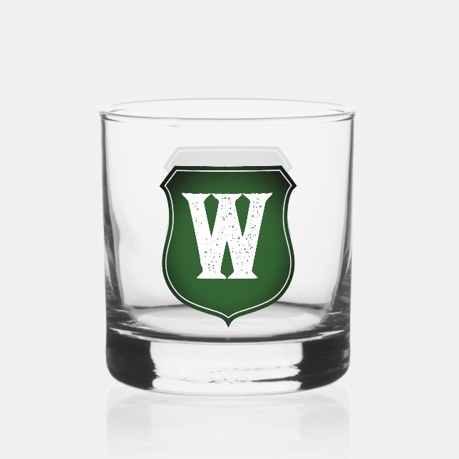 Nombre personalizado regalo de vaso de whisky mono (Anverso)