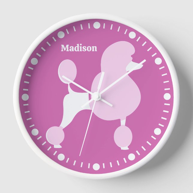 Nombre personalizado Reloj rosado de candado (Anverso)