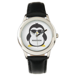 Nombre personalizado relojes de pingüino geniales