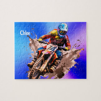 Nombre personalizado Rompecabezas de Motocross