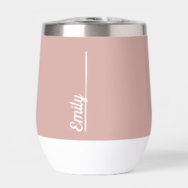 Nombre personalizado, rosa rubor