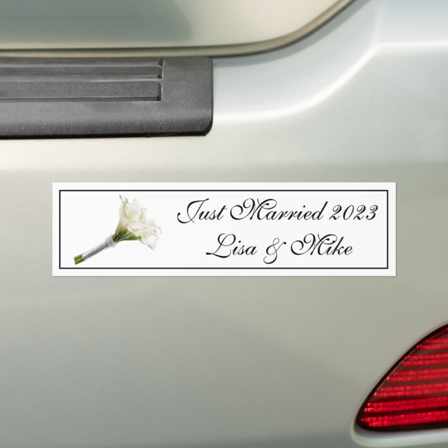 Nombre personalizado sólo pegatina de parachoques  (en coche)