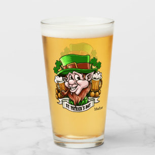 Nombre personalizado St. Patrick's Day pint glass