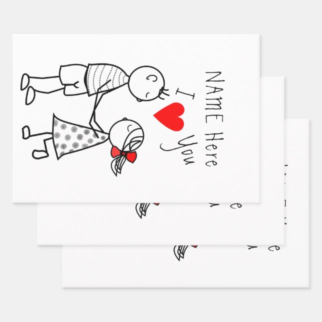 Nombre personalizado Texto Encuadrar hojas de pape (Set)