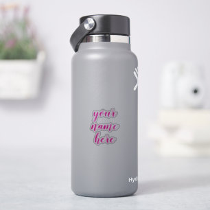 Nombre personalizado Texto Guión Pegatinas de bote