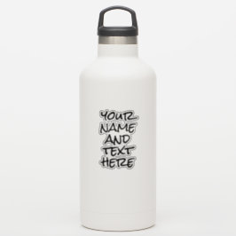 Nombre personalizado Texto Pegatinas modernos de b