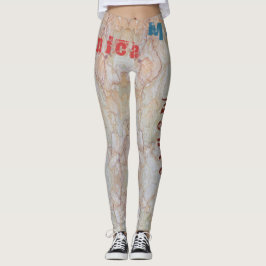 Nombre personalizado venas Pastel Leggings