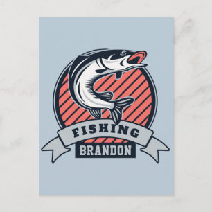 Nombre personalizado y color postal Fisher