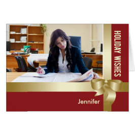 Nombre personalizado y festividad fotográfica rojo