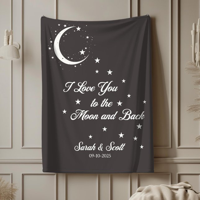 Nombre personalizado y manta de regalo del boda de (Subido por el creador)