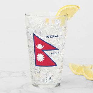 Nombre personalizado y marca de Nepal de texto