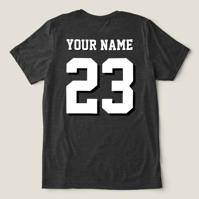 Nombre personalizado y número Deportes Jersey (Diseño Reverso )