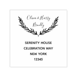 Nombre Personalizado Y Sello De Autoentrada De Dir